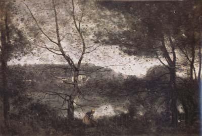 Jean Baptiste Camille  Corot Ville-d'Avray (mk11) Norge oil painting art